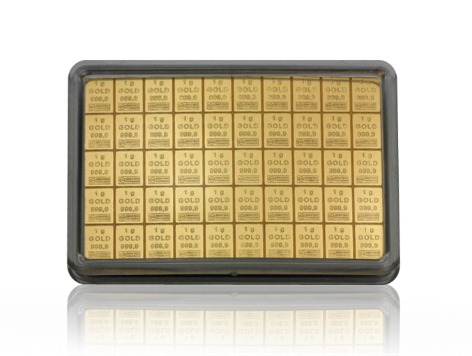 Valcambi 50g gold CombiBar