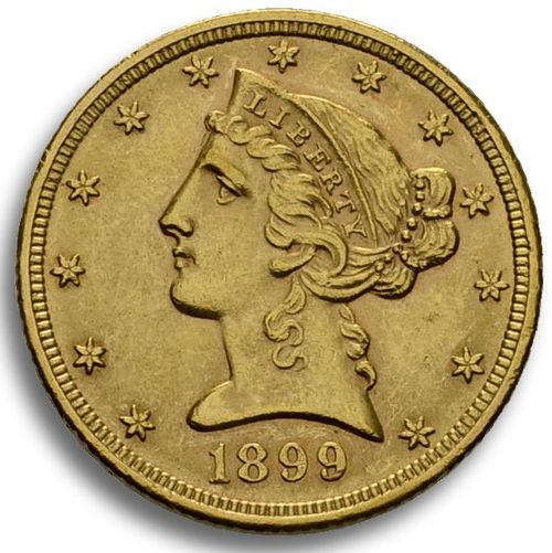 5 USD Gold Liberty / Head