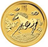 1/20oz Gold Austr. Lunar new 2014 Horse